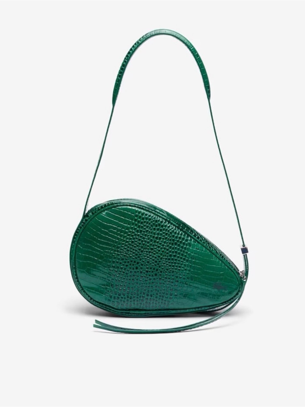 NEW LACOSTE Runway Embossed Leather Racket Bag